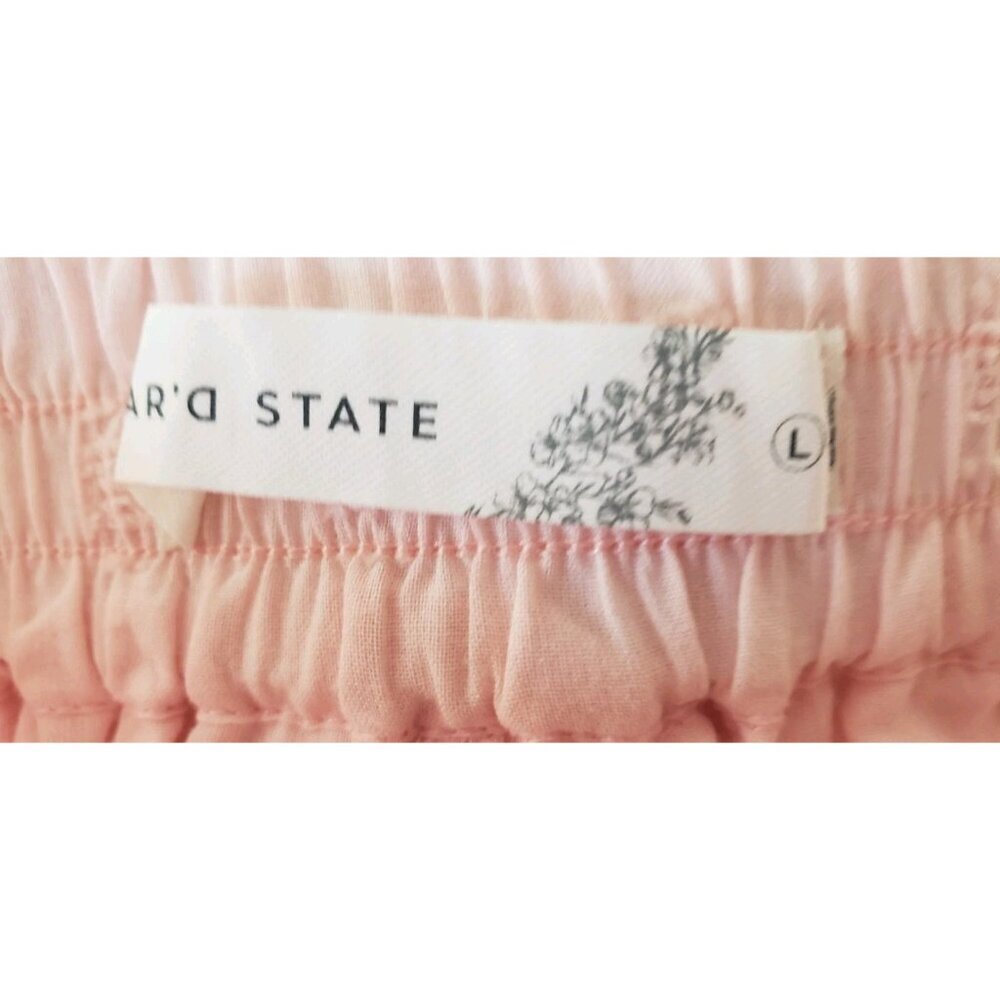 NEW ALTAR'D STATE RALEIGH LAYERED LACE SHORTS PINK LARGE - Picture 9 of 12